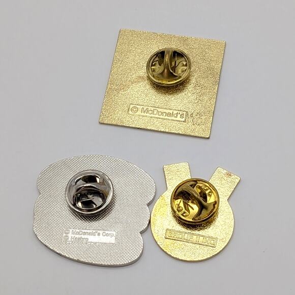 Vintage Y2K McDonald's Fast Food Crew Pins Set of 3 Monopoly & Menu 2000-2001 - Picture 6 of 6